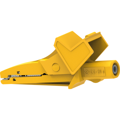 ELECTRO PJP PJP 5004/LM-J - Pinza de cocodrilo de seguridad, 4 mm, amarilla ELECTRO PJP PJP 5004/LM-J - Pinza de cocodrilo de seguridad, 4 mm, amarilla