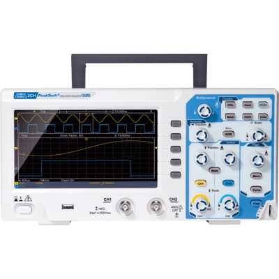 PEAKTECH 1335 - Osciloscopio de almacenamiento digital, 20 MHz, 2 canales PEAKTECH 1335 - Osciloscopio de almacenamiento digital, 20 MHz, 2 canales