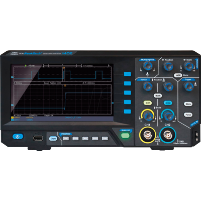 PEAKTECH 1402 - Osciloscopio de memoria digital, 20 MHz, 2 canales PEAKTECH 1402 - Osciloscopio de memoria digital, 20 MHz, 2 canales
