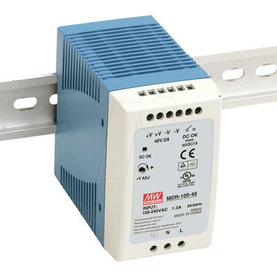 MEAN WELL MW MDR-100-12 - Fuente de alimentación para rieles de perfil de sombrero MEAN WELL MW MDR-100-12 - Fuente de alimentación para rieles de perfil de sombrero