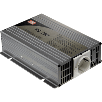 MEAN WELL TS-200-212B - Inversor, seno, 200 W, contacto de protección MEAN WELL TS-200-212B - Inversor, seno, 200 W, contacto de protección
