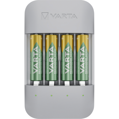 VARTA VAR ECO PRO AA - Aparato de carga de mesa, NiMH, LED, indicador, incl. 4 bater&ia VARTA VAR ECO PRO AA - Aparato de carga de mesa, NiMH, LED, indicador, incl. 4 bater&ia