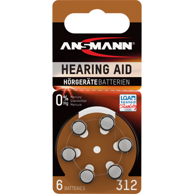 ANSMANN ANS 1516-0148 - Batería para audífonos, zinc-aire, 7,90x3,60 mm, A ANSMANN ANS 1516-0148 - Batería para audífonos, zinc-aire, 7,90x3,60 mm, A