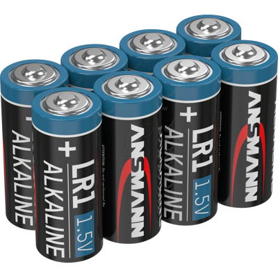 ANSMANN ANS 1520-0013 - Pila alcalina, LR1, paquete de 8 ANSMANN ANS 1520-0013 - Pila alcalina, LR1, paquete de 8