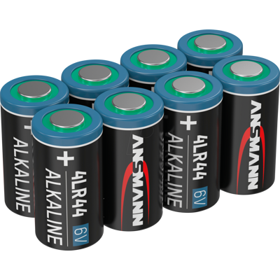 ANSMANN ANS 1520-0014 - Pila alcalina, 4LR44, paquete de 8 ANSMANN ANS 1520-0014 - Pila alcalina, 4LR44, paquete de 8