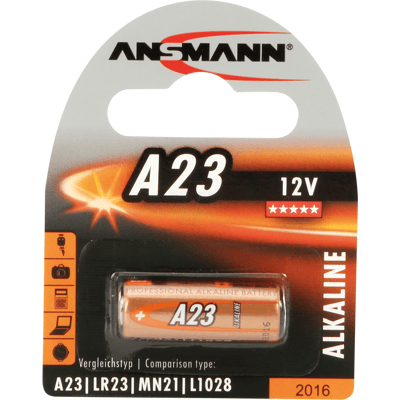 ANSMANN ANS 5015182 - Pila alcalina, a23, paquete de 1 ANSMANN ANS 5015182 - Pila alcalina, a23, paquete de 1