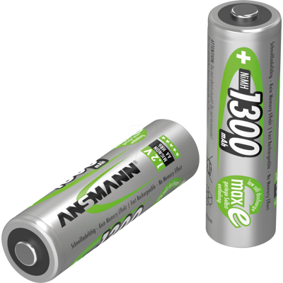 ANSMANN ANS 5030791 - Maxe, batería NiMH, AA (Mignon), 1300 mAh, paquete de 1 ANSMANN ANS 5030791 - Maxe, batería NiMH, AA (Mignon), 1300 mAh, paquete de 1
