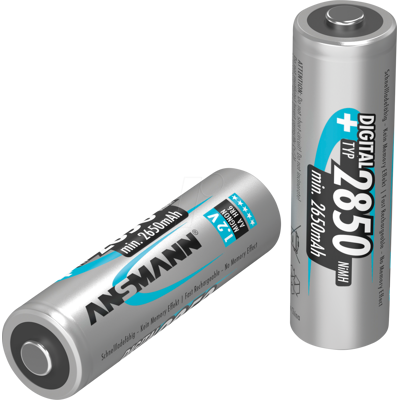 ANSMANN ANS 5035021 - Digital, batería NiMH, AA (Mignon), 2850 mAh, paquete de ANSMANN ANS 5035021 - Digital, batería NiMH, AA (Mignon), 2850 mAh, paquete de