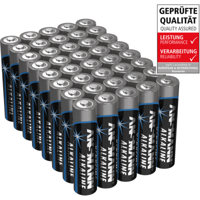 ANSMANN - AL40 - 40 pzas - AAA alcalinas - Paquete de baterías ANSMANN - AL40 - 40 pzas - AAA alcalinas - Paquete de baterías