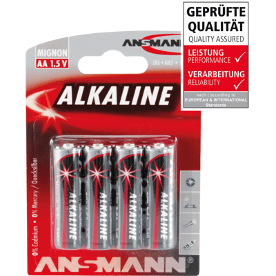 ANSMANN ANS RED 4XAA - Red, pila alcalina, AA (Mignon), paquete de 4 ANSMANN ANS RED 4XAA - Red, pila alcalina, AA (Mignon), paquete de 4
