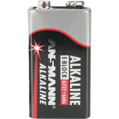ANSMANN ANS RED 2X9V - Red, pila alcalina, bloque de 9 V, paquete de 2 ANSMANN ANS RED 2X9V - Red, pila alcalina, bloque de 9 V, paquete de 2