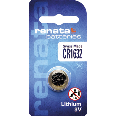 Batería de Litio Renata CR1632 - 3V, 137mAh, 16x3.2mm - Batería de litio Batería de Litio Renata CR1632 - 3V, 137mAh, 16x3.2mm - Batería de litio
