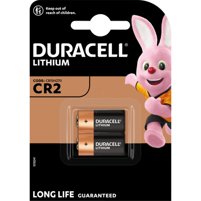DURACELL DURA C22 - Ultra, pila de litio, CR2, paquete de 2 DURACELL DURA C22 - Ultra, pila de litio, CR2, paquete de 2