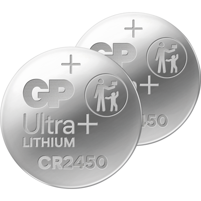 GP-BATTERIES GP CR2450 2X - Celda de Monedas de Litio de 3 V 24.0x5.0 mm Paquete de 2 GP-BATTERIES GP CR2450 2X - Celda de Monedas de Litio de 3 V 24.0x5.0 mm Paquete de 2