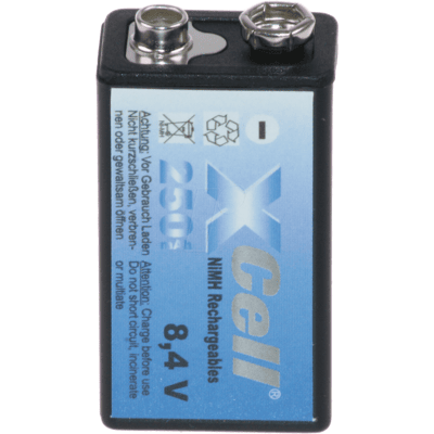 XCELL NH XC 9V - Batería NiMH, bloque de 9 V, 250 mAh, paquete de 1 XCELL NH XC 9V - Batería NiMH, bloque de 9 V, 250 mAh, paquete de 1