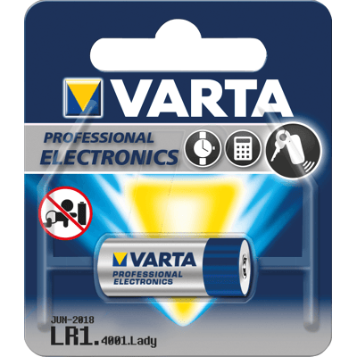 VARTA LR1 - Pila alcalina, LR1, paquete de 1 VARTA LR1 - Pila alcalina, LR1, paquete de 1