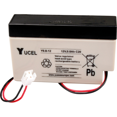 Batería Yuasa Y0.8-12 - Plomo-ácido AGM, con conector JST Batería Yuasa Y0.8-12 - Plomo-ácido AGM, con conector JST