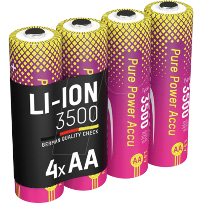 ANSMANN ANS 1312-0042 - Batería de iones de litio, AA (mignon), 3500 mAh, 1,5 V, paquete ANSMANN ANS 1312-0042 - Batería de iones de litio, AA (mignon), 3500 mAh, 1,5 V, paquete