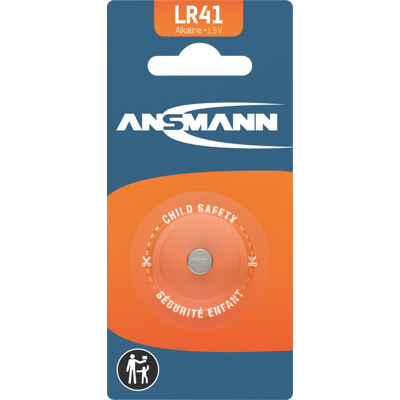 ANSMANN ANS 5015332 - Pila de botón alcalina, 35 mAh, LR41 ANSMANN ANS 5015332 - Pila de botón alcalina, 35 mAh, LR41
