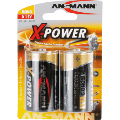 ANSMANN ANS 5015633 - XPOWER, pila alcalina, D (mono), paquete de 2 ANSMANN ANS 5015633 - XPOWER, pila alcalina, D (mono), paquete de 2