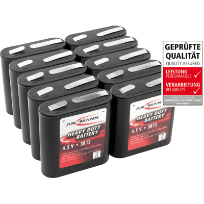 Ansmann Batería 3R12 Zinc-Carbono 4,5V 2000mAh - Batería Ansmann Batería 3R12 Zinc-Carbono 4,5V 2000mAh - Batería