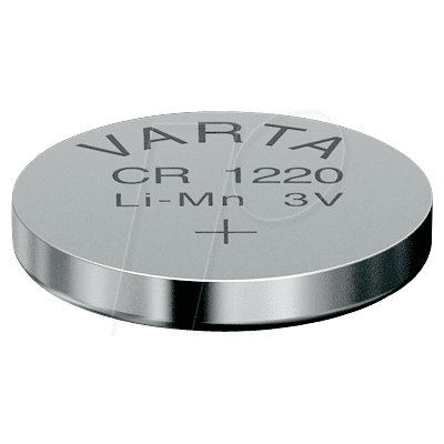 VARTA CR 1220 VAR - Pila de botón de litio, 3 V, 35 mAh, 12,5 x 2,0 mm VARTA CR 1220 VAR - Pila de botón de litio, 3 V, 35 mAh, 12,5 x 2,0 mm