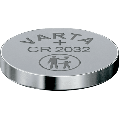 VARTA CR 2032 VAR - Pila de botón de litio, 3 V, 230 mAh, 20 x 3,2 mm VARTA CR 2032 VAR - Pila de botón de litio, 3 V, 230 mAh, 20 x 3,2 mm