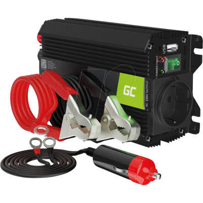 GREEN CELL GC INVGC02 - Inversor, onda sinusoidal modificada, 24 V, 300 / 600 W. GREEN CELL GC INVGC02 - Inversor, onda sinusoidal modificada, 24 V, 300 / 600 W.