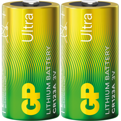GP-BATTERIES GP CR123A 2X - Batería de litio, CR123A, paquete de 2 GP-BATTERIES GP CR123A 2X - Batería de litio, CR123A, paquete de 2
