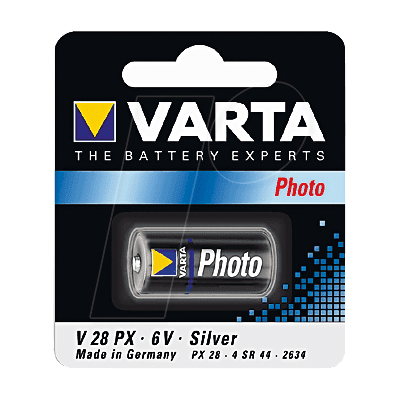 VARTA V 28PX - Pila alcalina, L544, paquete de 1 VARTA V 28PX - Pila alcalina, L544, paquete de 1