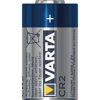VARTA CR 2 - Pila de litio, CR2, 920 mAh, paquete de 1 VARTA CR 2 - Pila de litio, CR2, 920 mAh, paquete de 1