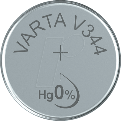 VARTA VAR 344 - Pila de botón de óxido de plata, V 344, 100 mAh, 1 VARTA VAR 344 - Pila de botón de óxido de plata, V 344, 100 mAh, 1