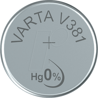 VARTA VAR 381 - Pila de botón de óxido de plata, V 381, 45 mAh, 11 VARTA VAR 381 - Pila de botón de óxido de plata, V 381, 45 mAh, 11