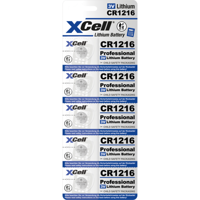 XCELL CR1216 5X - Batería de moneda de litio XCELL CR1216 5X - Batería de moneda de litio