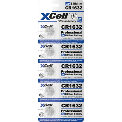 XCELL CR1632 5X - Celula de moneda de litio - Para Dispositivos Pequeños XCELL CR1632 5X - Celula de moneda de litio - Para Dispositivos Pequeños