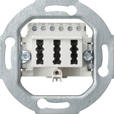 GIRA 4010337034605 - Enchufe de pared - 3 x 6 NFN - Blanco GIRA 4010337034605 - Enchufe de pared - 3 x 6 NFN - Blanco