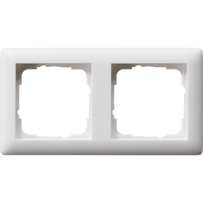 GIRA55 RA2 RWM - Montura en blanco puro opaco satinado, doble GIRA55 RA2 RWM - Montura en blanco puro opaco satinado, doble