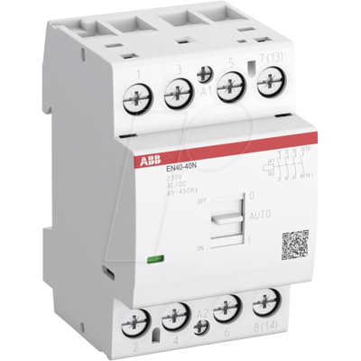 ABB EN40-20N-06 - CONTACTOR DE INSTALACIÓN 2NA/0NC, 230 V CA/CC ABB EN40-20N-06 - CONTACTOR DE INSTALACIÓN 2NA/0NC, 230 V CA/CC