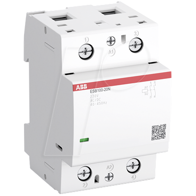 ABB ESB100-20N-6 - CONTACTOR DE INSTALACIÓN 2NA/0NC, 230 V CA/CC ABB ESB100-20N-6 - CONTACTOR DE INSTALACIÓN 2NA/0NC, 230 V CA/CC