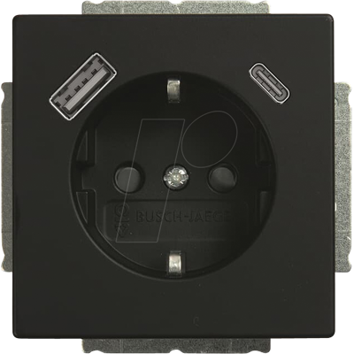Busch-Jaeger BJ 20EUUSBAC-45M - Enchufe con USB-C y USB-A - Toma de corriente eléctrica Busch-Jaeger BJ 20EUUSBAC-45M - Enchufe con USB-C y USB-A - Toma de corriente eléctrica