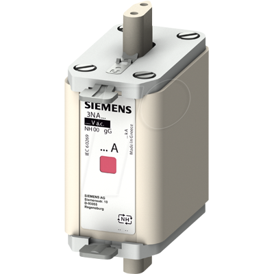 Fusible Siemens Modelo 3NA6824-7 NH00 80A 500V - Fusible Fusible Siemens Modelo 3NA6824-7 NH00 80A 500V - Fusible