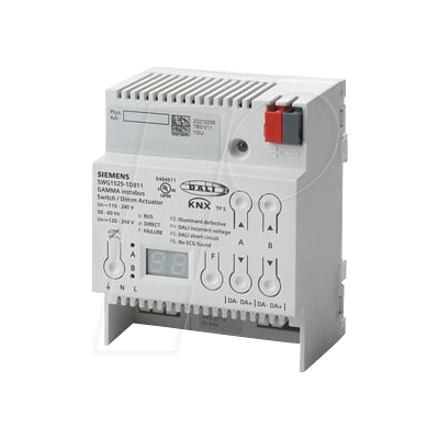 SIEMENS SIE N 525D11 - Actuador de conmutación/atenuación 2x DALI Broadcast SIEMENS SIE N 525D11 - Actuador de conmutación/atenuación 2x DALI Broadcast