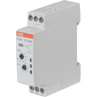 ABB E234CT-AHD12 - Relé temporizador - 1 contacto inversor, 6a, retardo de retroces ABB E234CT-AHD12 - Relé temporizador - 1 contacto inversor, 6a, retardo de retroces