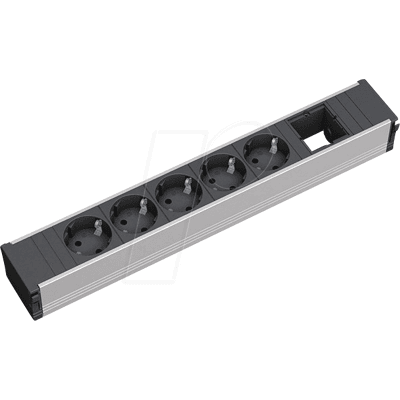 Bachmann 912.008 Regleta de corriente - 5 enchufes, gris Bachmann 912.008 Regleta de corriente - 5 enchufes, gris
