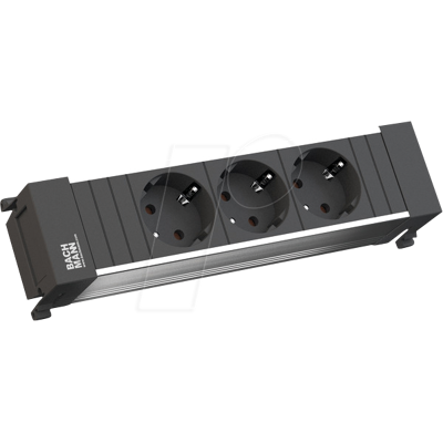 BACHMANN BACH 317.100 - Regleta de enchufes, POWER FRAME, tipo F - CEE 7/3, séxtuple BACHMANN BACH 317.100 - Regleta de enchufes, POWER FRAME, tipo F - CEE 7/3, séxtuple