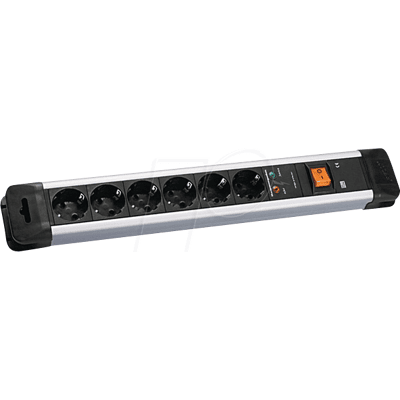 BACHMANN BACH 330.104 - Regleta de enchufes, CONNECTUS, tipo F - CEE 7/3, séxtuple BACHMANN BACH 330.104 - Regleta de enchufes, CONNECTUS, tipo F - CEE 7/3, séxtuple