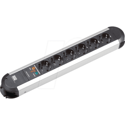 BACHMANN BACH 331.014 - Regleta de enchufes, PRIMO, tipo F - CEE 7/3, séxtuple BACHMANN BACH 331.014 - Regleta de enchufes, PRIMO, tipo F - CEE 7/3, séxtuple