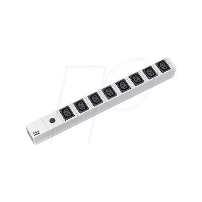 BACHMANN BACH 333.540 - Regleta de enchufes, 8x, C13, gris claro BACHMANN BACH 333.540 - Regleta de enchufes, 8x, C13, gris claro