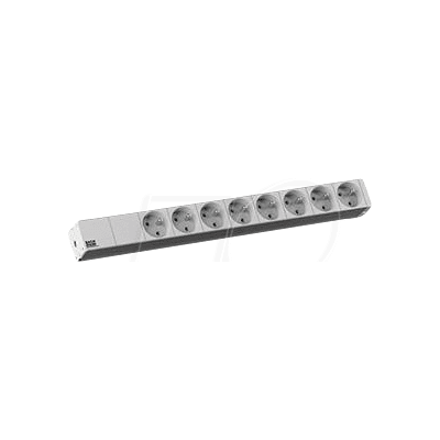 BACHMANN BACH 333.819 - Tira de enchufe, 8 vías, Tipo E - CEE 7/5, gris BACHMANN BACH 333.819 - Tira de enchufe, 8 vías, Tipo E - CEE 7/5, gris