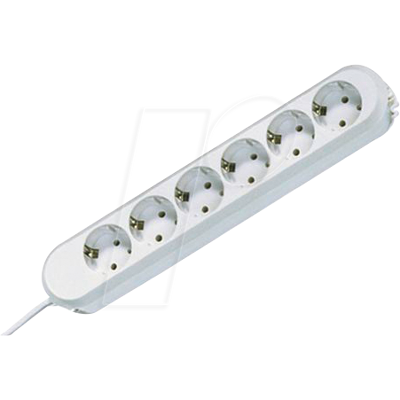 BACHMANN BACH 381.248K - Regleta SMART, 6 enchufes, tipo F - CEE 7/3, blanco BACHMANN BACH 381.248K - Regleta SMART, 6 enchufes, tipo F - CEE 7/3, blanco
